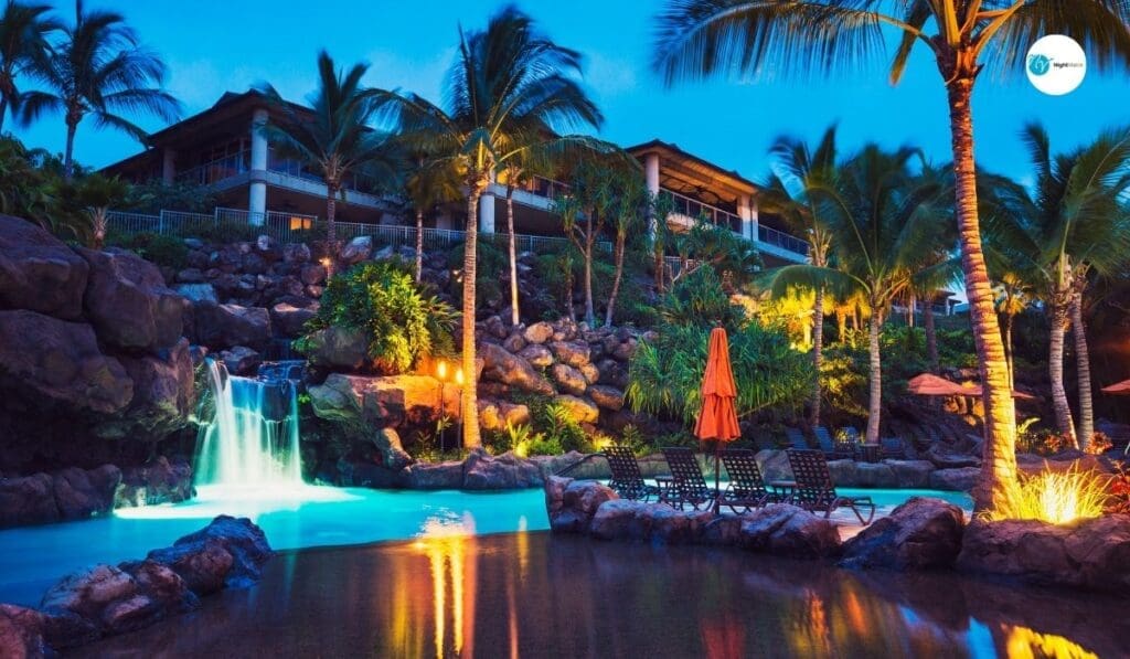 creative lighting for resorts