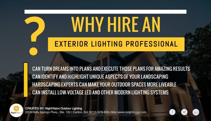 Why Hire An Exterior Lighting Professional [infographic]